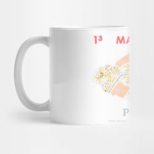 Paris Map - Full Size Mug